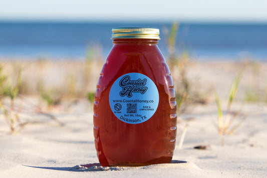 Raw Texas Honey – 16 oz (1 lb) Glass Jar | Unfiltered, Local
