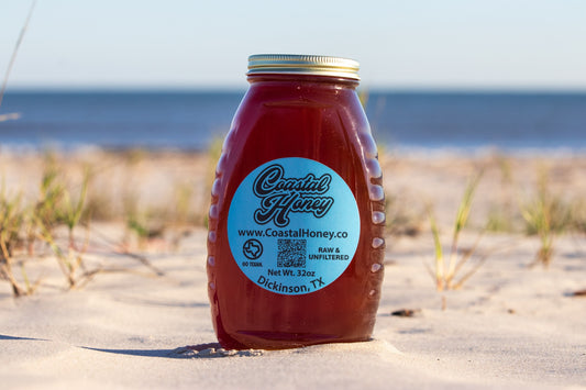 Raw Texas Honey – 32 oz (2 lb) Glass Jar (Best Value) | Unfiltered, Local