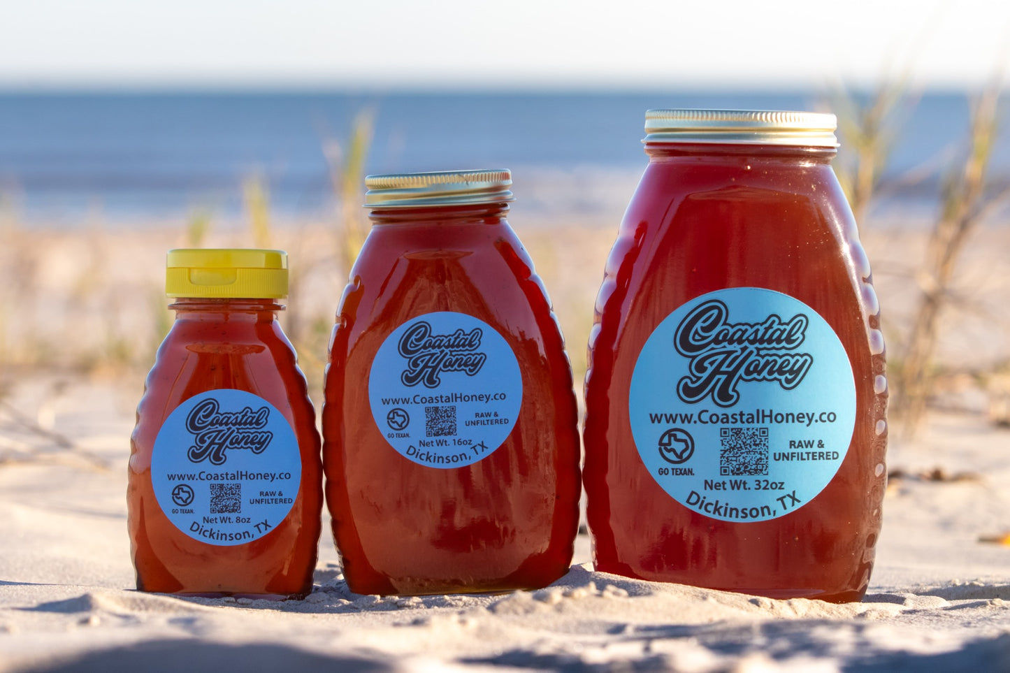 Raw Texas Honey – 8 oz (½ lb) Travel-Size Flip-Top Bottle | Unfiltered, Local